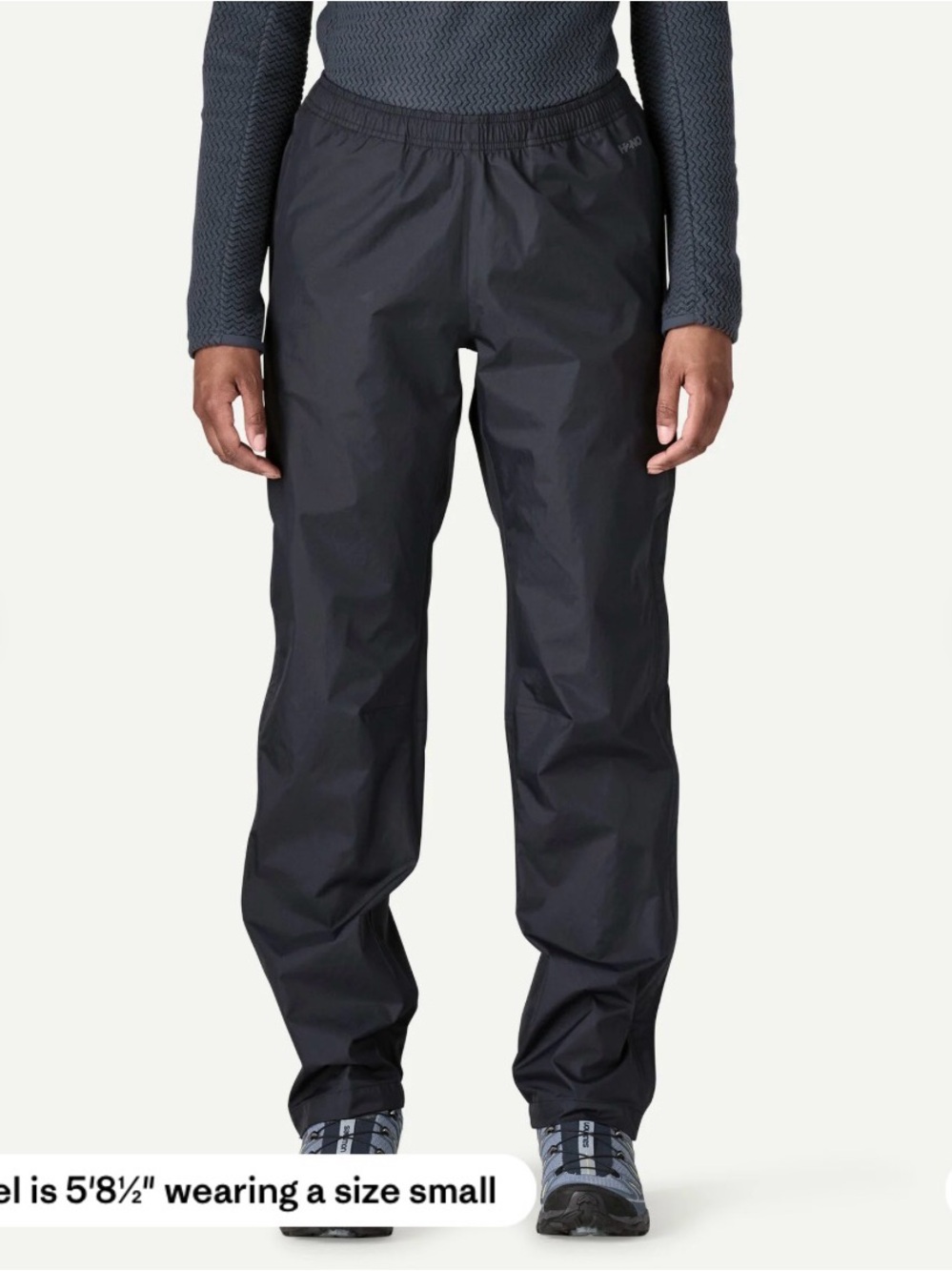 Patagonia rain pants black size small waterproof gortex